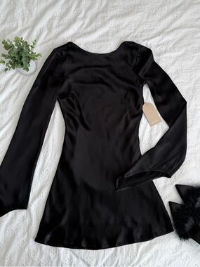 Meshki Davina Satin Backless Mini Dress